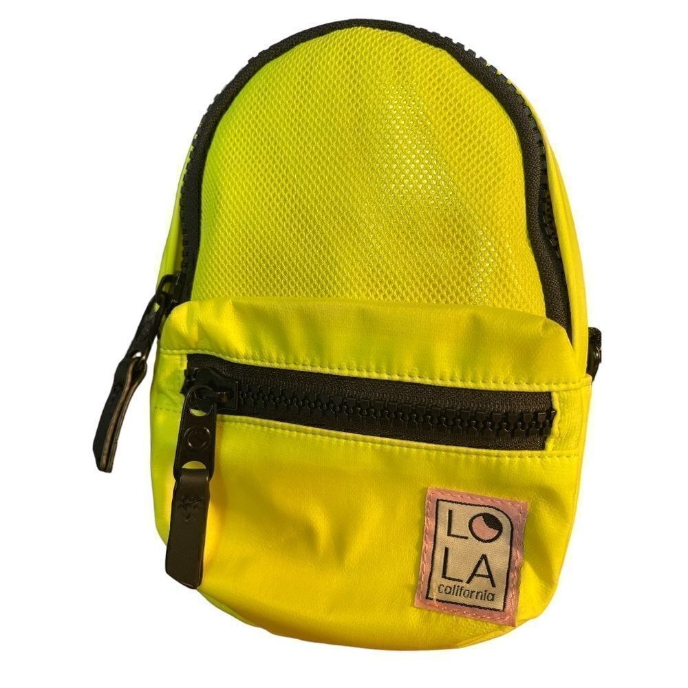 NWT NEON CARNIVAL STARGAZER MINI CONVERTIBLE BACKPACK: FLUORESCENT YELLOW